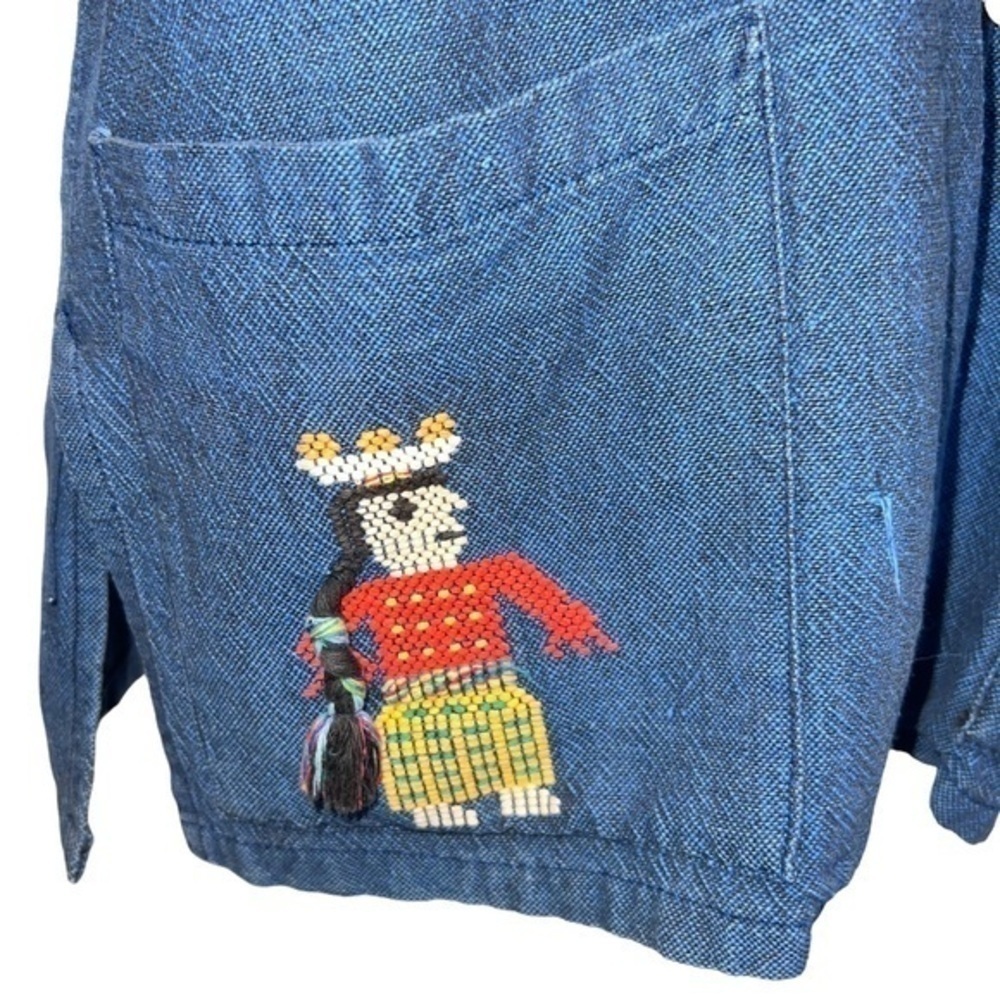 Embroidered/Needle Point Peruvian Type Shacket - image 6